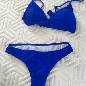 Electric blue bikini